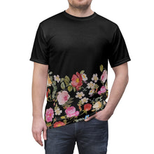 Load image into Gallery viewer, custom no logo foamposite floral all over print sneaker match shirt floral foamposite shirt floral foam t shirt now serving 1 2 bouq