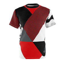 Load image into Gallery viewer, custom patchwork print fighterjet foamposite sneakermatch t shirt cut sew