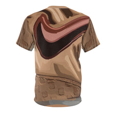 Load image into Gallery viewer, vachetta foamposite t shirt vachetta shirt match vachetta foamposite tee all over print cut sew macro pattern