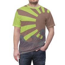 Load image into Gallery viewer, yeezy 700 waverunner mauve sneakermatch t shirt ocean scene