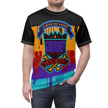 Load image into Gallery viewer, jordan 9 dream it do it sneaker match dripping colorblock daze cut sew t shirt
