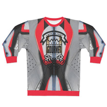 Load image into Gallery viewer, polyester blend all over print sweatshirt to match jordan 6 reflections of a champion macro pair daze