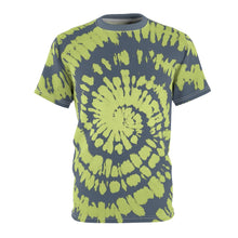 Load image into Gallery viewer, yeezy boost 350 v2 semi frozen yellow sneaker match tie dye print t shirt