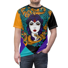 Load image into Gallery viewer, jordan 9 dream it do it sneaker match colorblock medusa cut sew t shirt v2
