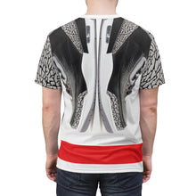 Load image into Gallery viewer, jordan 3 black cement sneakermatch sole 2 sole t shirt