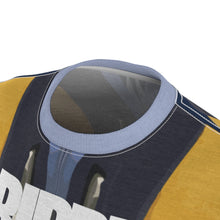 Load image into Gallery viewer, mens jordan 5 michigan yellow amarillo sneaker match colorblock drippin macro pair cut sew t shirt