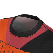 Load image into Gallery viewer, hyper crimson foamposite pro sneaker match t shirt cut sew colorblock drippin