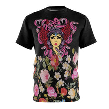 Load image into Gallery viewer, foamposite floral all over print sneaker match shirt floral foamposite shirt floral foam t shirt cut sew medusa tee