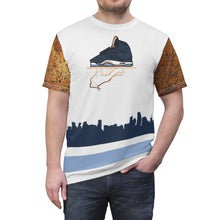Load image into Gallery viewer, jordan 5 bronze t shirt now serving bronze 5 s over the chi