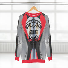 Load image into Gallery viewer, polyester blend all over print sweatshirt to match jordan 6 reflections of a champion macro pair daze