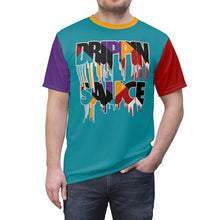 Load image into Gallery viewer, jordan 9 dream it do it sneaker match drippin sauce on multicolor cut sew polyester shirt