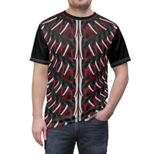 Load image into Gallery viewer, Shirt to Match Jordan 1 BReD Patent 2021 Sneaker Colorway BReDed T-Shirt
