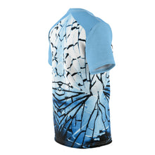 Load image into Gallery viewer, Shirt to Match Blue Mirror Foamposite Sneaker Colorway Bad Luck V4 T-Shirt