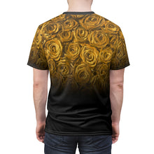 Load image into Gallery viewer, gold foamposite sneakermatch tshirt rose fade cut sew