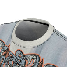 Load image into Gallery viewer, yeezy boost 700 inertia all over print sneaker match t shirt yeezy boost inertia shirt yeezy 700 inertia t shirt cut sew medusa v1