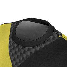 Load image into Gallery viewer, custom electrolime foamposite sneakermatch t shirt cut sew colorblock
