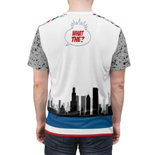 Load image into Gallery viewer, shirt to match jordan 4 retro what the skyline and cement throwback style by chef