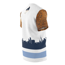 Load image into Gallery viewer, jordan 5 bronze t shirt now serving bronze 5 s over the chi