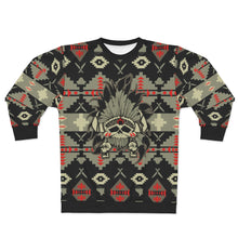 Load image into Gallery viewer, polyester blend all over print sweatshirt to match jordan 6 travis scott cactus jack olive beacon sole chief print v1