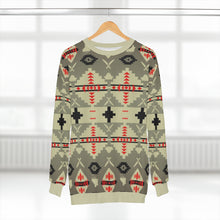 Load image into Gallery viewer, polyester blend all over print sweatshirt to match jordan 6 travis scott cactus jack olive beacon print v2