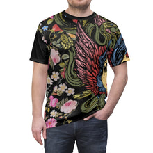 Load image into Gallery viewer, foamposite floral all over print sneaker match shirt floral foamposite shirt floral foam t shirt cut sew medusa tee v4