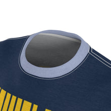 Load image into Gallery viewer, mens jordan 5 michigan yellow amarillo sneaker match colorblock cut sew t shirt the drip