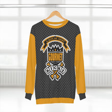 Load image into Gallery viewer, polyester blend all over print sweatshirt to match jordan 14 reverse ferrari the daze