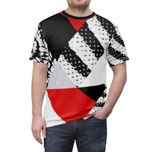 Load image into Gallery viewer, yeezy boost 350 v2 semi zebra t shirt patchwork