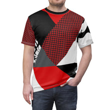 Load image into Gallery viewer, custom patchwork print fighterjet foamposite sneakermatch t shirt cut sew
