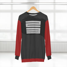 Load image into Gallery viewer, polyester blend all over print sweatshirt to match jordan 11 bred 2019 match aj11 bred v2