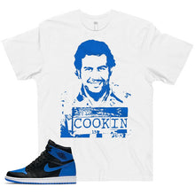Load image into Gallery viewer, Shirt to Match AJ1 Royal Sneaker Colorway &quot;Cocina De Medellin&quot; T-Shirt