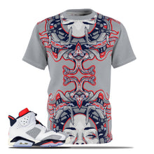 Load image into Gallery viewer, Shirt to Match Jordan 6 Tinker Infrared Sneaker Colorway Rise & Fall of the Gorgon T-Shirt