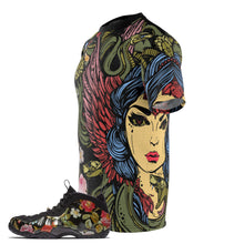 Load image into Gallery viewer, Shirt to Match Foamposite Floral Sneaker Colorway  "Medusa" V4 T-Shirt