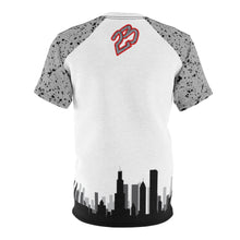 Load image into Gallery viewer, Shirt To Match Jordan 4 OG ’89 White Cement Sneaker Colorway Skyline T-Shirt