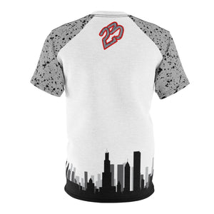 Shirt To Match Jordan 4 OG ’89 White Cement Sneaker Colorway Skyline T-Shirt