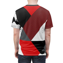 Load image into Gallery viewer, custom patchwork print fighterjet foamposite sneakermatch t shirt cut sew