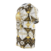Load image into Gallery viewer, Shirt to Match Jordan 6 Pinnacle Metallic Gold Sneaker Colorway Beacon Print T-Shirt