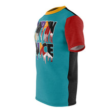 Load image into Gallery viewer, jordan 9 dream it do it sneaker match drippin sauce on multicolor cut sew polyester shirt