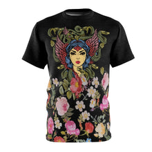 Load image into Gallery viewer, foamposite floral all over print sneaker match shirt floral foamposite shirt floral foam t shirt cut sew medusa tee v2
