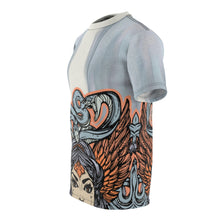 Load image into Gallery viewer, yeezy boost 700 inertia all over print sneaker match t shirt yeezy boost inertia shirt yeezy 700 inertia t shirt cut sew medusa v2