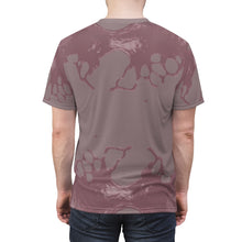 Load image into Gallery viewer, mauve yeezy boost 700 shirt big splat cut sew