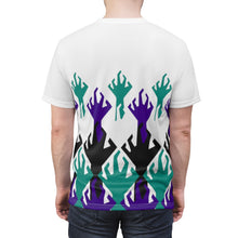 Load image into Gallery viewer, world war kickz jordan 5 grape all over print t shirt by gourmetkickz