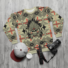 Load image into Gallery viewer, polyester blend all over print sweatshirt to match jordan 6 travis scott cactus jack olive beacon sole chief v2
