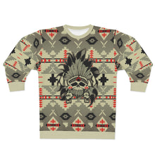 Load image into Gallery viewer, polyester blend all over print sweatshirt to match jordan 6 travis scott cactus jack olive beacon sole chief v2