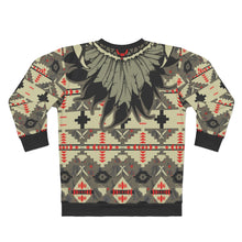 Load image into Gallery viewer, polyester blend all over print sweatshirt to match jordan 6 travis scott cactus jack olive beacon feathered v1