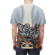 Load image into Gallery viewer, yeezy boost 700 inertia all over print sneaker match t shirt yeezy boost inertia shirt yeezy 700 inertia t shirt cut sew medusa v2