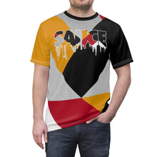 Load image into Gallery viewer, shirt to match jordan 7 reflections of a champion colorblock sauce cut sew