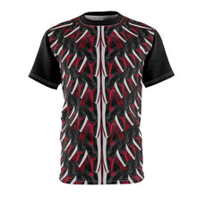 Load image into Gallery viewer, Shirt to Match Jordan 1 BReD Patent 2021 Sneaker Colorway BReDed T-Shirt