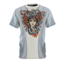 Load image into Gallery viewer, yeezy boost 700 inertia all over print sneaker match t shirt yeezy boost inertia shirt yeezy 700 inertia t shirt cut sew medusa v1