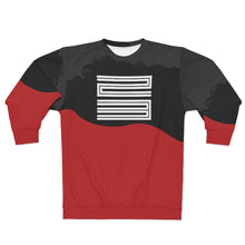 Load image into Gallery viewer, polyester blend all over print sweatshirt to match jordan 11 bred 2019 match aj11 bred